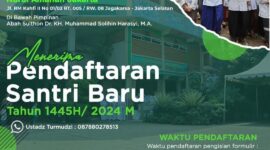 Flayer Pendaftaran Santri Baru Ponpes Nurul Amanah 