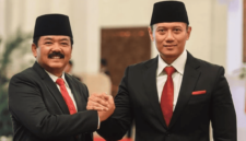 Mantan Menteri ATR/BPN Hadi Tjahjanto dan Agus Harimurti Yudhoyono (AHY)