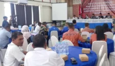 Rapat Pleno Terbuka Penetapan Bupati dan Wakil Bupati Kabupaten TTU terpilih,Yosep Falentinus Dellasale Kebo dan Kamilus Elu, di Aula Hotel Viktory Kefamenanu. 