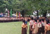 1.700 siswa Kota Sorong ikut kemah Pramuka, Sabtu (22/2/2025). Detik Indonesia/ANTARA/Yuvensius Lasa Banafanu