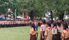 1.700 siswa Kota Sorong ikut kemah Pramuka, Sabtu (22/2/2025). Detik Indonesia/ANTARA/Yuvensius Lasa Banafanu