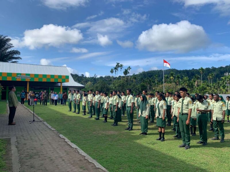 Kegiatan proses belajar mengajar di kampung Polbangtan Manokwari (Detik/RRI/Jack)