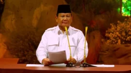 Prabowo Subianto Memberikan Pidato Pada Hut-17 Gerindra (Detik Indonesia/ANTARA)