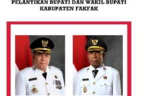 Pelantikan Bupati – Wakil Bupati Fakfak periode 2025-2030. Samaun Dahlan – Donatus Nimbiktekndik (Detik Indonesia/Mataradariindonesia)