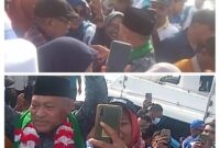 Kedatangan Wakil Gubernur Maluku Utara bersama Ketua Tim Penggerak PKK Provinsi Maluku Utara di Kota Ternate mendapat sambutan meriah pada Minggu pagi (23/2).