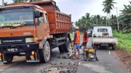 Jalan Motorpol Totodoku, Kerusakan Jalan Morotai, Jalan Nasional Maluku Utara, Jalan Rusak di Morotai, BPJN Maluku Utara (Detik Indonesia, Fajar Malut)