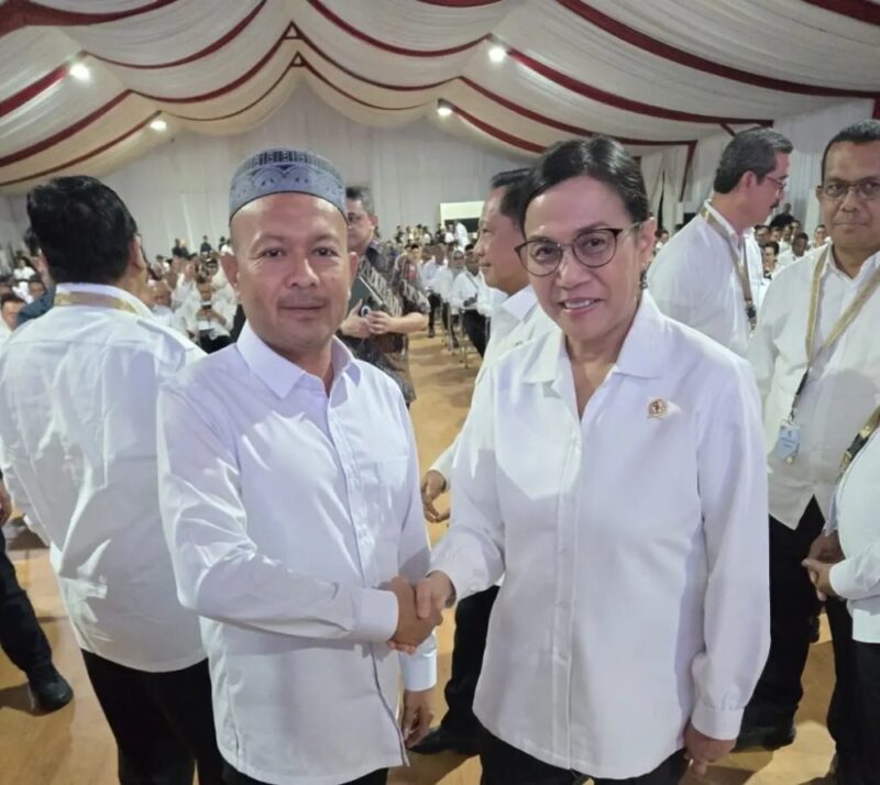 Bupati Aceh Jaya & Menteri Keuangan Sri Mulyani (Humas Kabupaten Aceh Jaya)