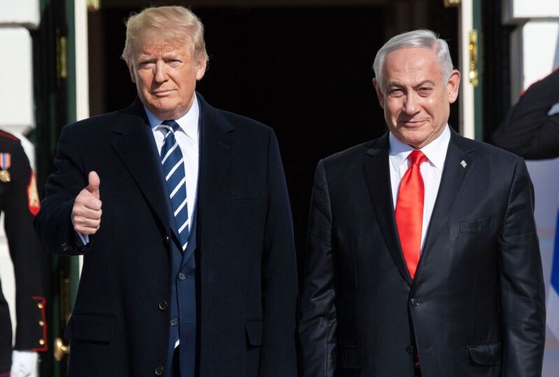 Presiden AS Donald Trump, dan Perdana Menteri Israel Benjamin Netanyahu