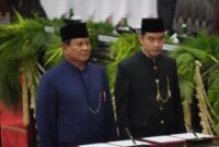 Presiden Prabowo Subianto dan Wakil Presiden Gibran Rakabuming Raka saat dilantik (20/10/2024) (Detik Indonesia/Liputan 6)