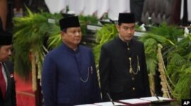 Presiden Prabowo Subianto dan Wakil Presiden Gibran Rakabuming Raka saat dilantik (20/10/2024) (Detik Indonesia/Liputan 6)