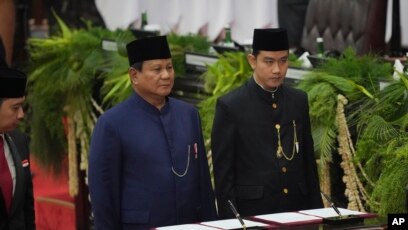 Presiden Prabowo Subianto dan Wakil Presiden Gibran Rakabuming Raka saat dilantik (20/10/2024) (Detik Indonesia/Liputan 6)