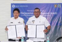 Penandatanganan kerjasama oleh Pemprov Maluku & Pemprov Papua Barat Daya (rri.co.id/Detikindonesia)