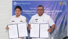 Penandatanganan kerjasama oleh Pemprov Maluku & Pemprov Papua Barat Daya (rri.co.id/Detikindonesia)