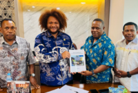 Senator dapil Papua Barat Daya Mananwir Paul Finsen Mayor (kedua kiri). (Foto: Istimewa)