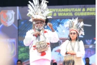 Ribuan warga Papua Selatan berkumpul di Merauke pada Selasa, 4 Maret 2025, untuk menyambut kedatangan Wakil Gubernur Papua Selatan, Paskalis Imadawa, S.Pd, yang kemudian menyampaikan orasi di hadapan mereka. (Detik Indonesia/Papua Bangkit)