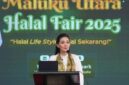 Gubernur Maluku Utara Sherly Laos membuka Maluku Utara halal fair 2025 yang diselenggarakan Bank Indonesia Malut, Rabu (12/3/2025). (Detik Indonesia/Tribunnews)