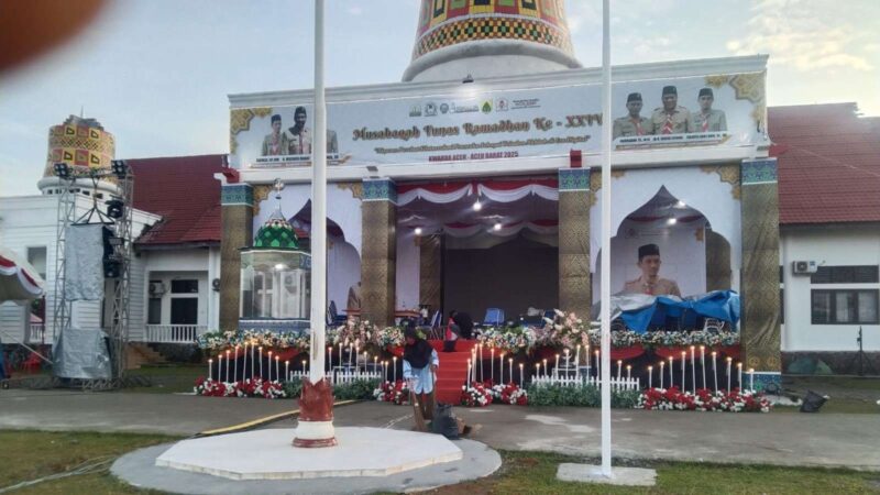 Panggung utama MTR XXIV Aceh Barat, Rabu (12/3/2025). Detik Indonesia/RRI