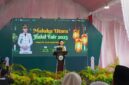 Gubernur Malut, Sherly Laos saat sambutan pada acara Maluku Utara Halal Fair 2025. (Foto: Humas Kemenkum Malut).